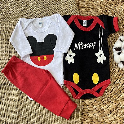 Set: Short-Sleeve Bodysuit, Long-Sleeve Bodysuit and Pants – Boys