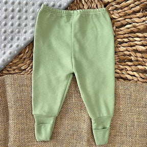 Set of 2 Solid Suedine Baby Pants