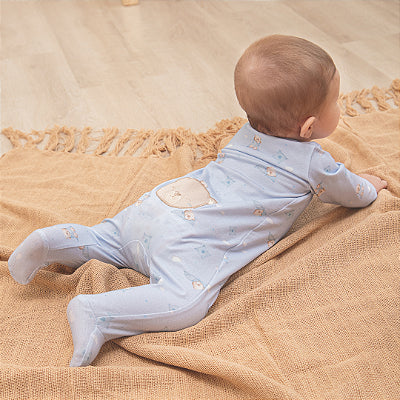 Letut Button Romper – Teddy Bear