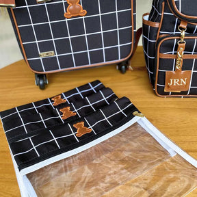 Personalized Baby Kit 4 – Black Geo I Caramel