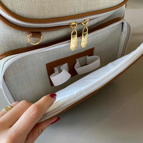 Personalized Baby Kit 4 – Natural Linen I Caramel