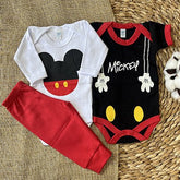Set: Short-Sleeve Bodysuit, Long-Sleeve Bodysuit and Pants – Boys