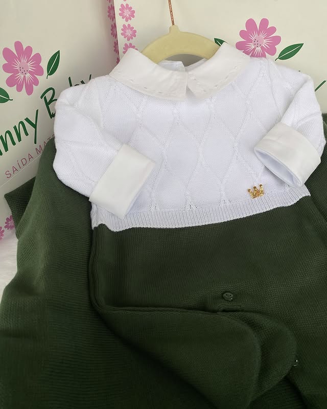 PROMOTION – Complete Customizable Maternity Take-Home Kit with Gold Pendant – Fits Up to 4 Months (Boy)