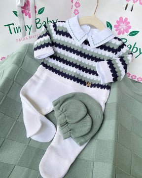 PROMOTION – Complete Customizable Maternity Take-Home Kit with Gold Pendant – Fits Up to 4 Months (Boy)