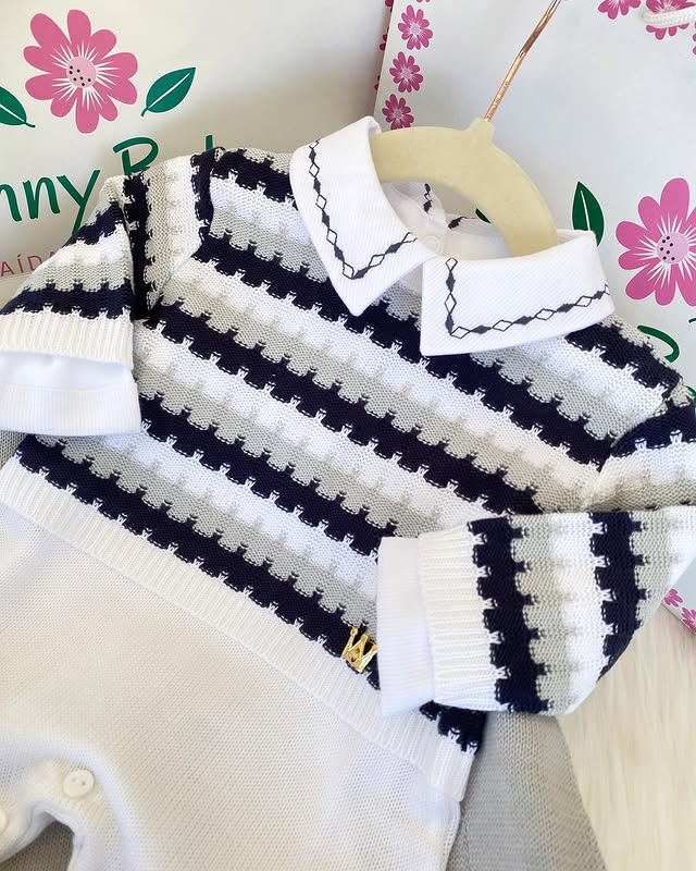 PROMOTION – Complete Customizable Maternity Take-Home Kit with Gold Pendant – Fits Up to 4 Months (Boy)