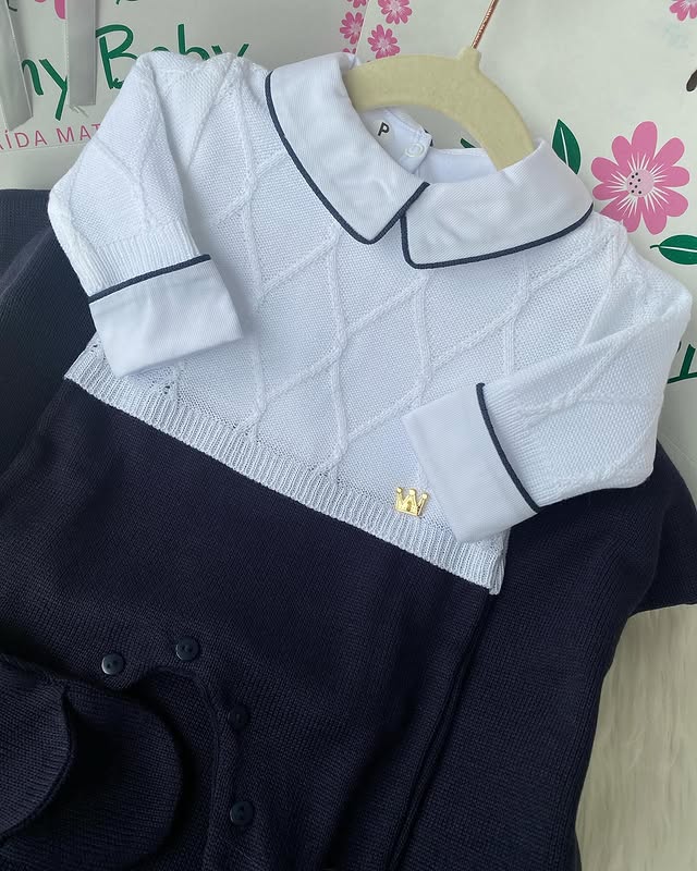 PROMOTION – Complete Customizable Maternity Take-Home Kit with Gold Pendant – Fits Up to 4 Months (Boy)