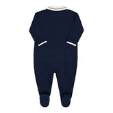 Set of 3 Long Tie Rompers, Paraíso – Blue