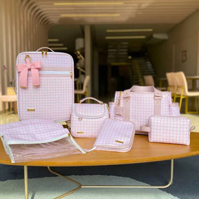 Personalized Baby Kit – 7 Items, Linen | Pink