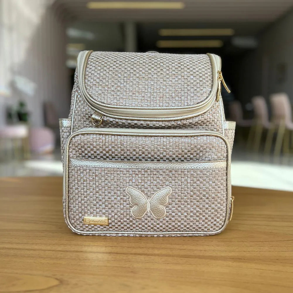 Personalized Baby Kit 4 – Gold Straw | Butterfly