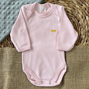 Set of 2 Solid Suedine Long-Sleeve Bodysuits