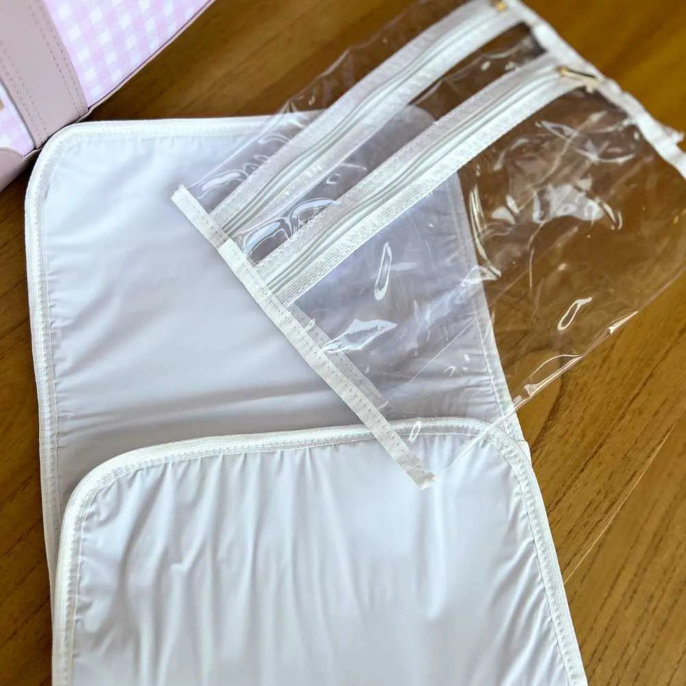 Personalized Baby Kit – 7 Items, Linen | Pink