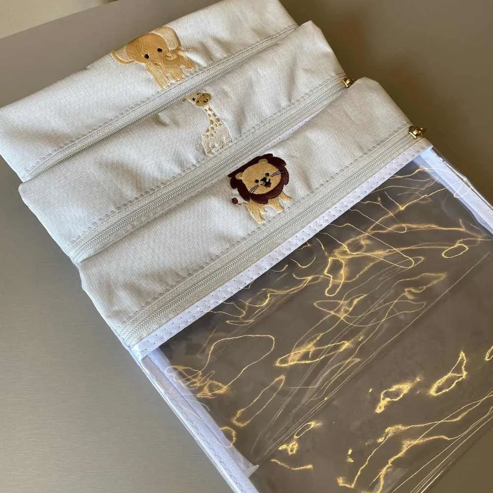 Personalized Baby Kit 4 – Natural Linen I Caramel