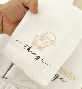 Personalized Baby Cloth Set with Baby’s Name | 6 Personalized Pieces