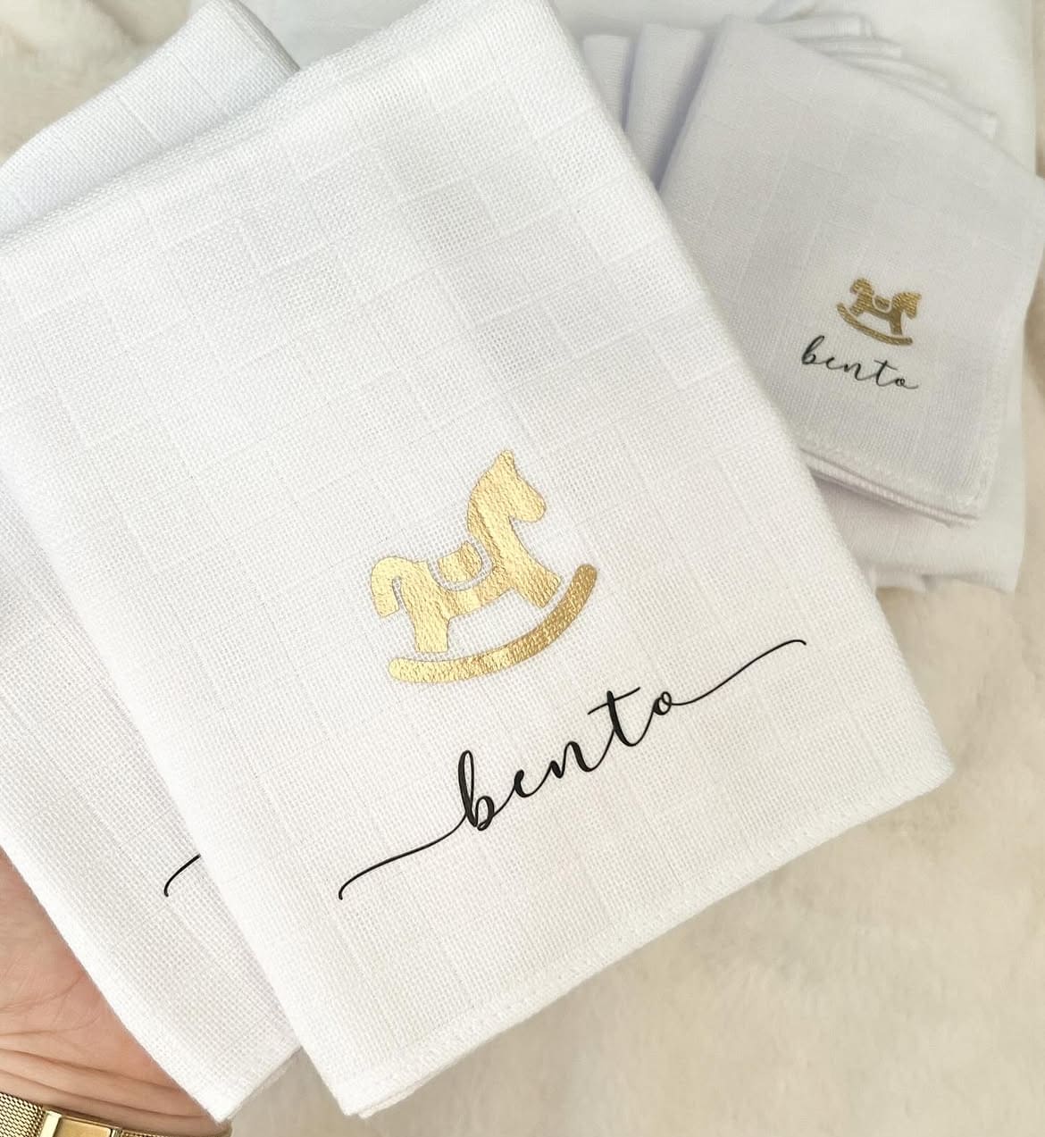 Personalized Baby Cloth Set with Baby’s Name | 6 Personalized Pieces