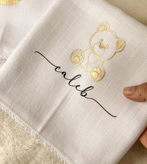 Personalized Baby Cloth Set with Baby’s Name | 6 Personalized Pieces