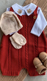 Complete Customizable Orange Teddy Bear Maternity Take-Home Kit | Personalize with Your Prince’s Name