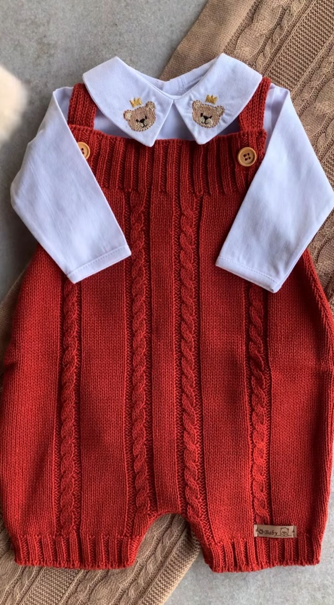 Complete Customizable Orange Teddy Bear Maternity Take-Home Kit | Personalize with Your Prince’s Name