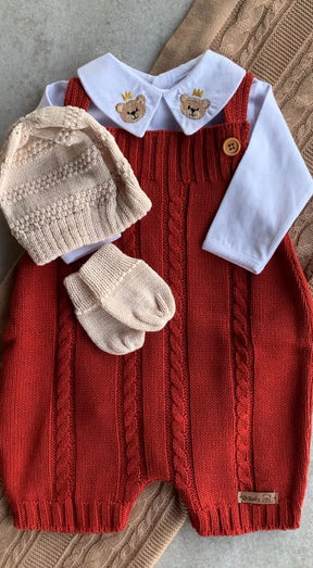 Complete Customizable Orange Teddy Bear Maternity Take-Home Kit | Personalize with Your Prince’s Name