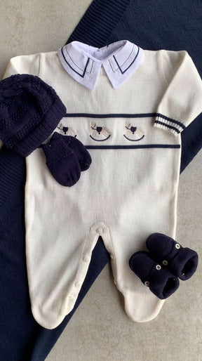 Complete Customizable Blue Little Horse Maternity Take-Home Kit | Personalize with Your Prince’s Name