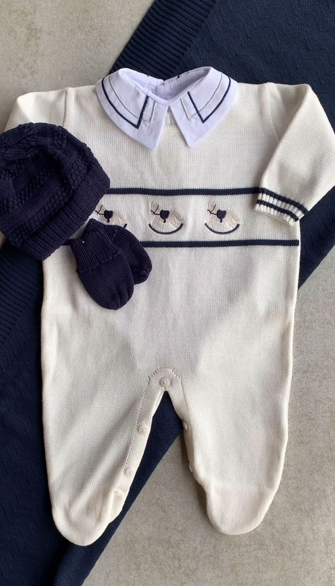 Complete Customizable Blue Little Horse Maternity Take-Home Kit | Personalize with Your Prince’s Name