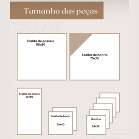 Personalized Baby Cloth Set with Baby’s Name | 6 Personalized Pieces