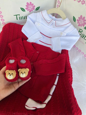 Complete Customizable Maternity Take-Home Kit White + Red | Personalize with Your Prince’s Name