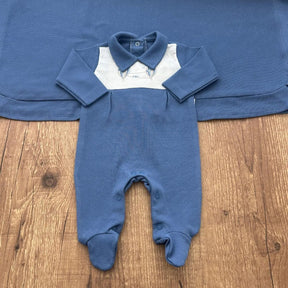 Complete Customizable Maternity Take-Home Kit Blue + White | Personalize with Your Prince’s Name