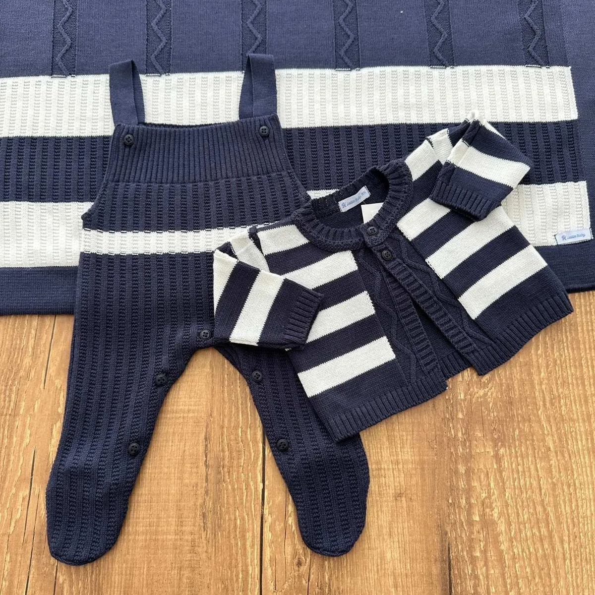 Complete Customizable Maternity Take-Home Kit Navy Blue + White | Personalize with Your Prince’s Name