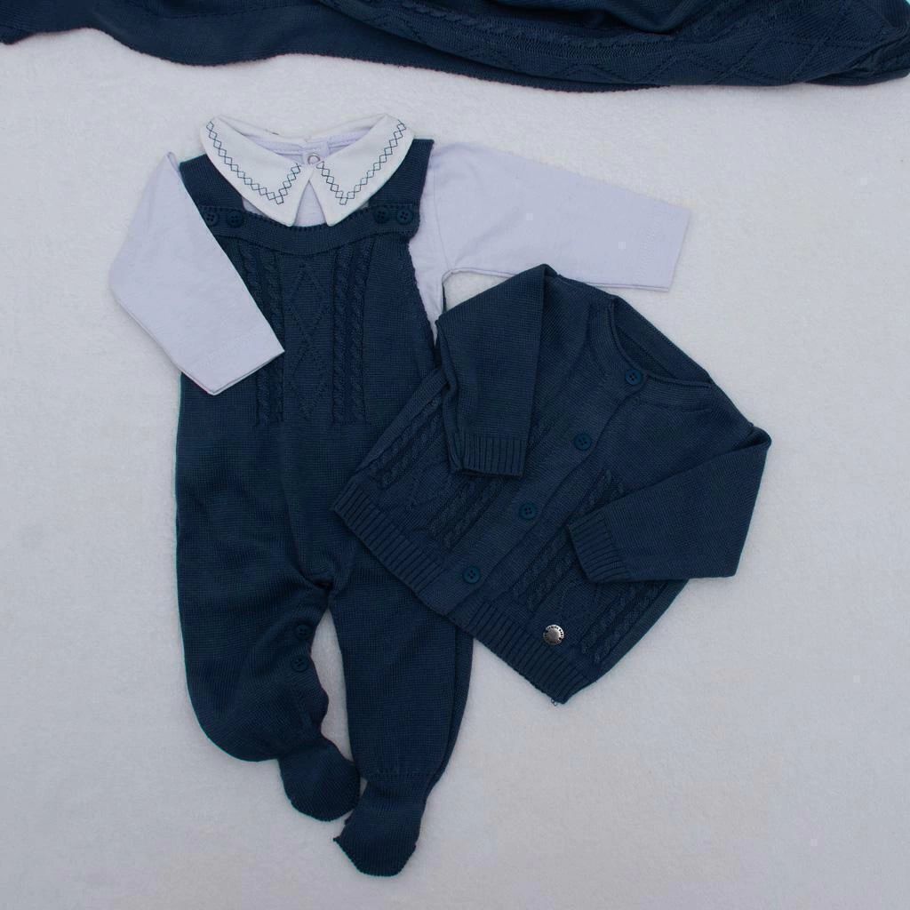 Complete Customizable Maternity Take-Home Kit White + Navy Blue | Personalize with Your Prince’s Name