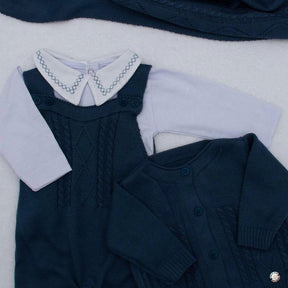 Complete Customizable Maternity Take-Home Kit White + Navy Blue | Personalize with Your Prince’s Name