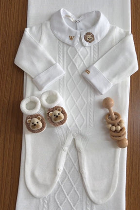 Complete Customizable White Maternity Take-Home Kit | Personalize with Your Prince’s Name