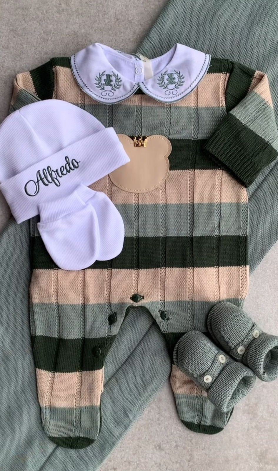 ALFREDO Complete Customizable Maternity Take-Home Kit | Personalize with Your Prince’s Name