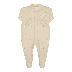 Letut Button Romper – Car Print