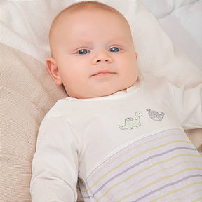 Set of 3 Letut Dino Button Rompers