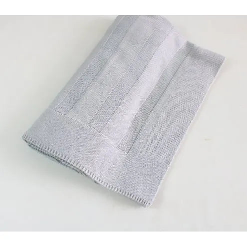 Basic Knit Blanket (Sold Separately) – Gray