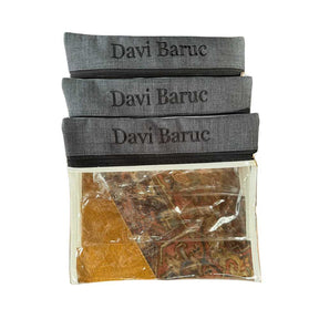 Black Linen Maternity Pouch Kit