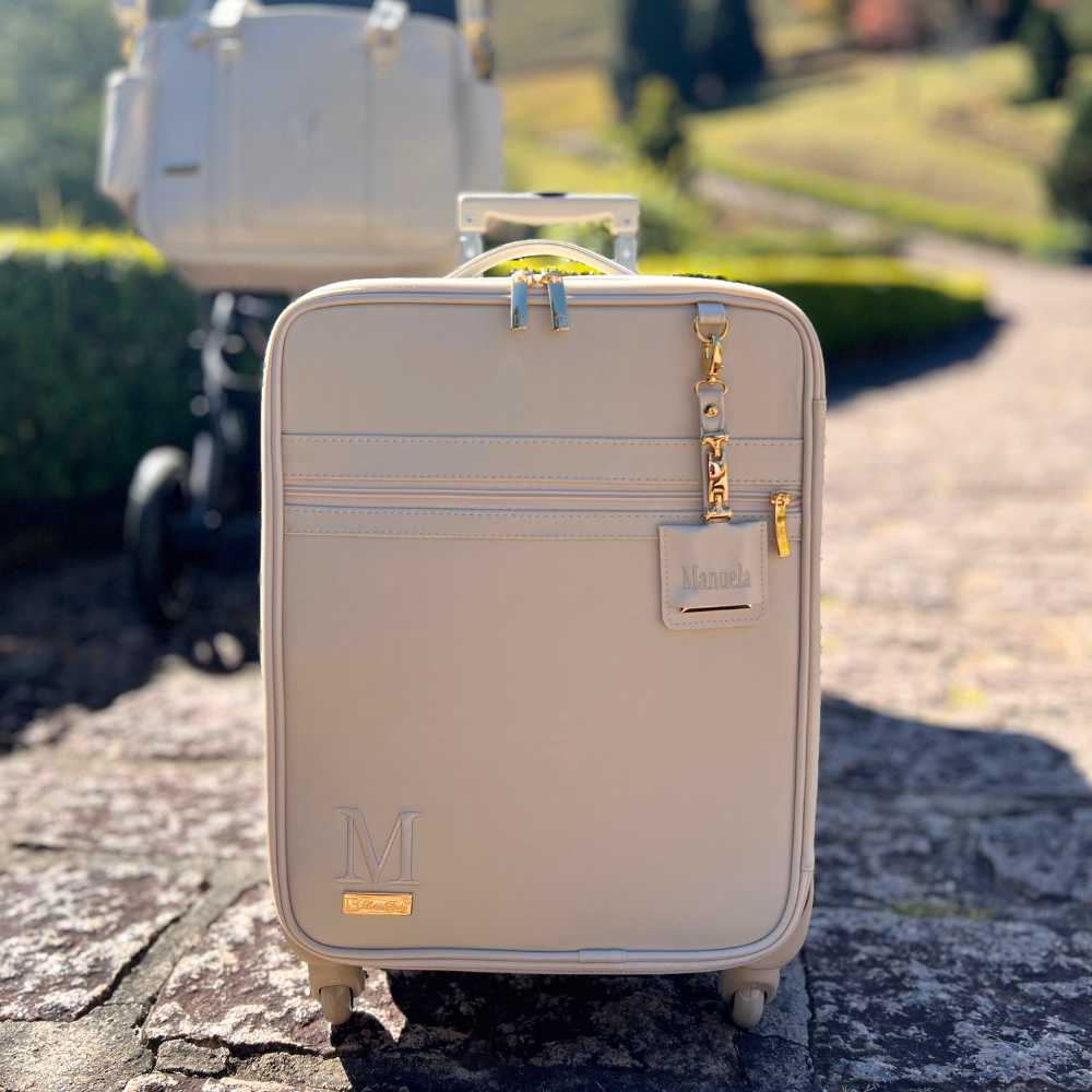 Beige Bordo Maternity Suitcase | Customizable