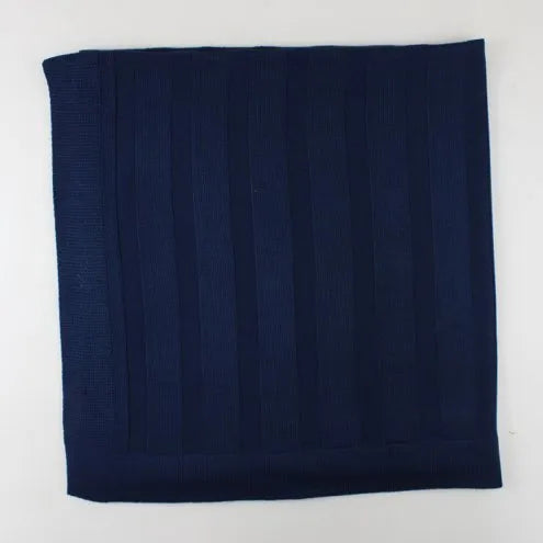 Basic Knit Blanket (Sold Separately) – Navy Blue