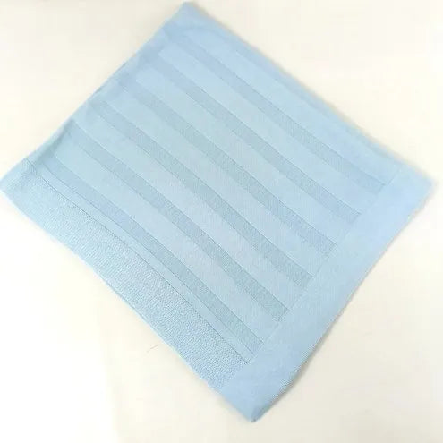 Basic Knit Blanket (Sold Separately) – Salina Blue