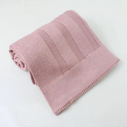 Basic Knit Blanket (Sold Separately) – Rosé
