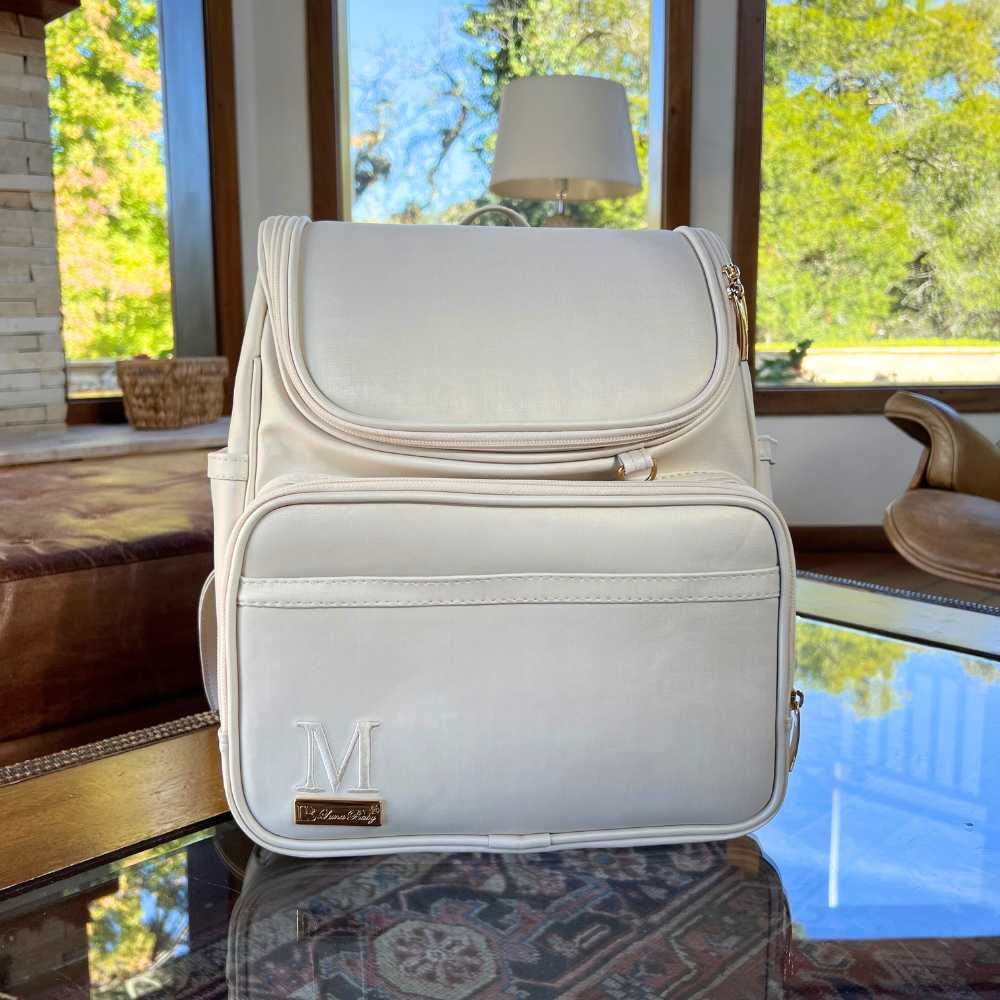 Light Beige Maternity Backpack | Personalized