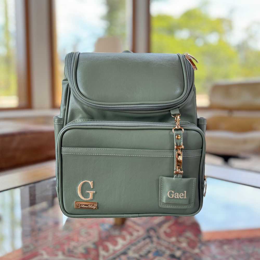 Light Beige Maternity Backpack | Personalized