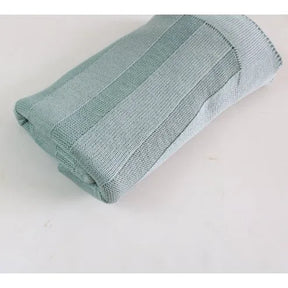 Basic Knit Blanket (Sold Separately) – Sea Green