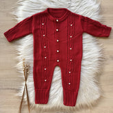 Knit and Pearls Maternity Take-Home Set – 2 Pieces, Red